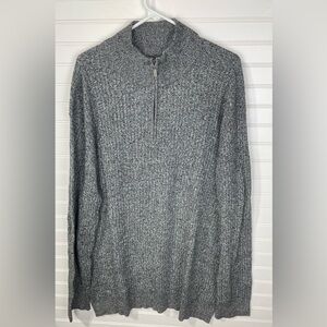Fairlane Gray Zip Up Sweater XXL Mens